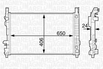 MAGNETI MARELLI 350213126300 -  Радиатор, охлаждение двигателя